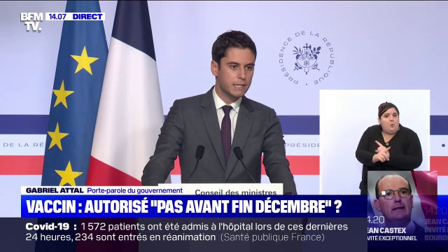 Vaccin: Gabriel Attal annonce que le gouvernement présentera sa stratégie demain lors d'une conférence de presse
