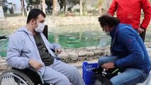 DENİZLİ - Engelli gencin dalış hayali Pamukkale'de gerçek oldu