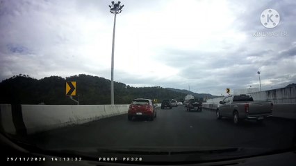 Out of Control Truck Tears Through Traffic