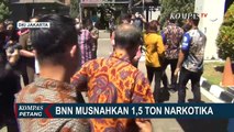 BNN Musnahkan 1,5 Ton Barang Bukti Narkoba dari 8 Kasus Besar di Indonesia!