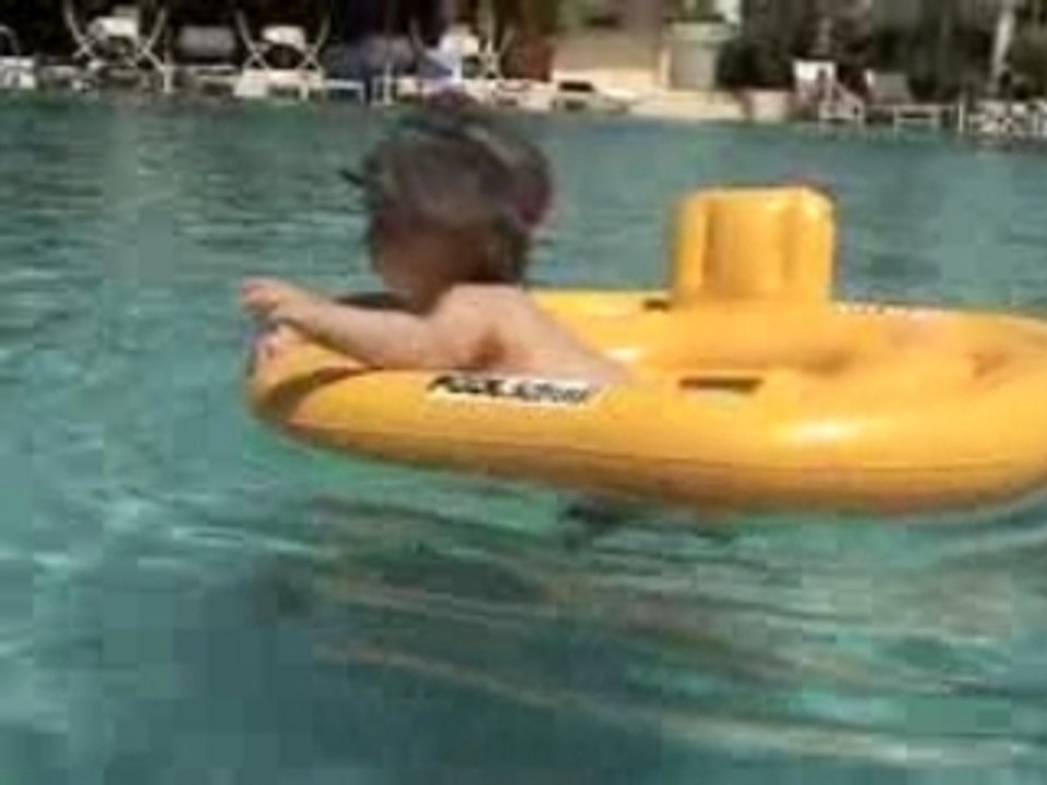 dans l'eau