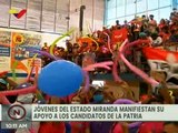 Juventud mirandina manifiesta su apoyo a los candidatos del GPP