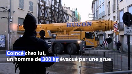 Evacuation réussie d'un homme de 300 kg coincé chez lui à Perpignan