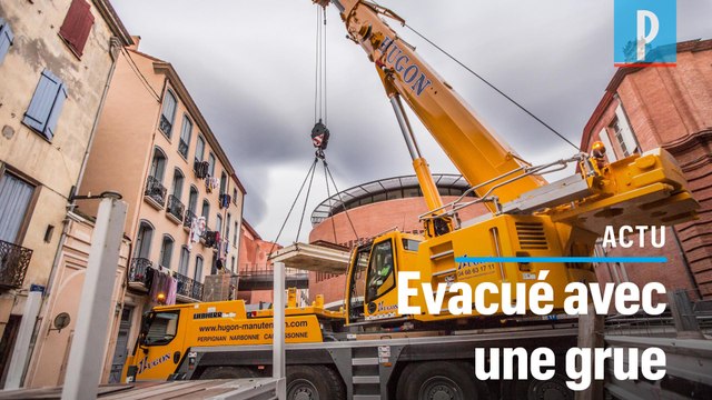 Perpignan : l'exploit logistique qui a sauvé Alain, 250 kg, coincé dans son logement depuis des mois