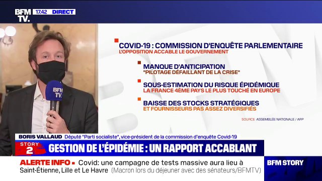 Gestion de l'épidémie de Covid: pour Boris Vallaud, le rapport de l'Assemblée ne pointe pas des fautes mais des défaillances