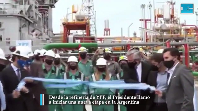 Desde la refinería de YPF, el Presidente llamó a iniciar una nueva etapa en la Argentina
