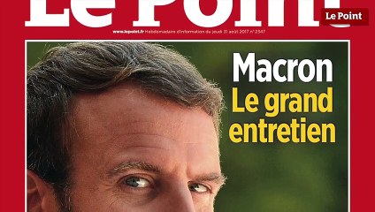 Etienne Gernelle commente la couverture du Point sur Emmanuel Macron