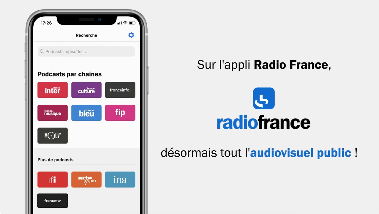 Tout l'audiovisuel public sur l'application Radio France