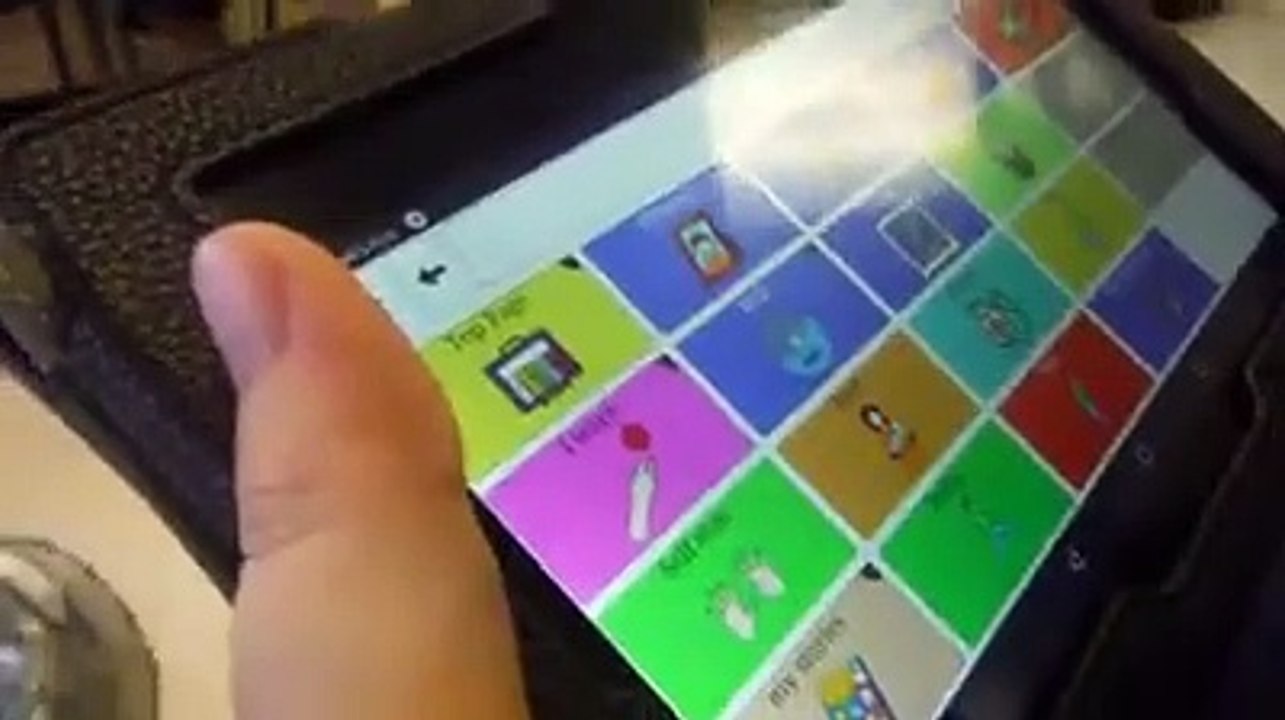 Adult with Autism answering questions & making requests using Coughdrop