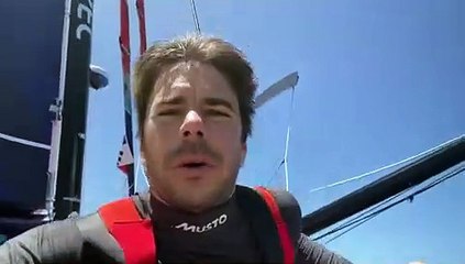 A bord d'Arkea Paprec  jour 23 casse du foil