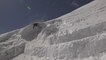 Skier Crashes Inside Loop Hurdle While Skiing As Onlookers Watch