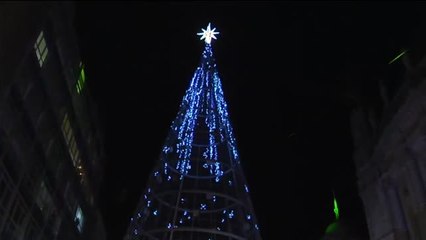Inaugurada la iluminación navideña de Vigo