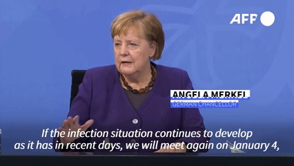 Germany will extend virus curbs to January 10 says Chancellor Merkel