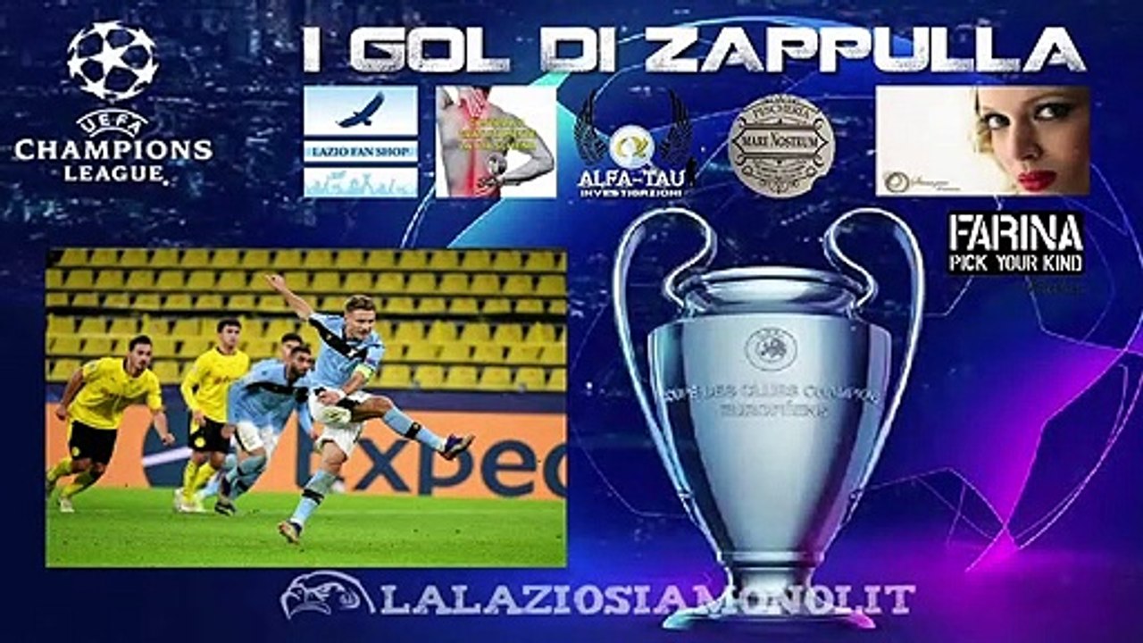 LAZIO - IL GOL DI CIRO IMMOBILE CONTRO IL BORUSSIA DORTMUND - L'URLO DI ZAPPULLA