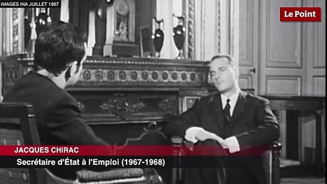 Les premiers pas de Jacques Chirac à la télévision