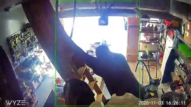 Man Misses A Couple Ladder Steps