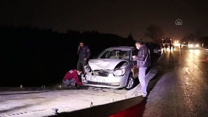 DENİZLİ - Zincirleme trafik kazasında 2 kişi yaralandı