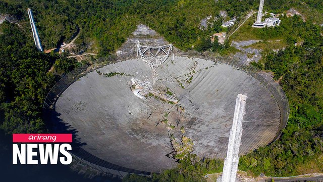 World's second biggest telescope in Puerto Rico's Arecibo Observatory collapses
