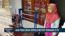 Aksi Pencurian Sepeda Motor yang Terekam CCTV