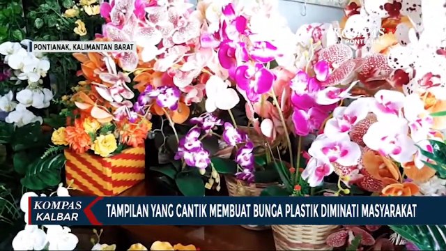 Tak Hanya Tanaman Hias Asli, Bunga Plastik pun Banyak Diminati Masyarakat