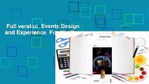 Full version  Events Design and Experience  For Kindle