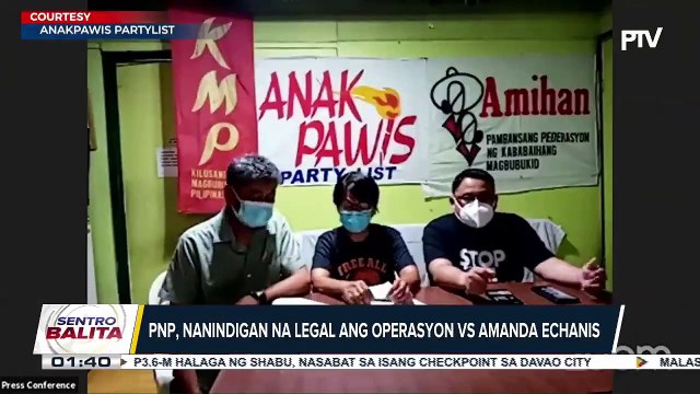 #SentroBalita | Anak ni NDFP Peace Consultant Randy Echanis na pinaghihinalaan rin na finance officer ng NPA, inaresto sa Cagayan dahil sa illegal possession of firearms and explosives