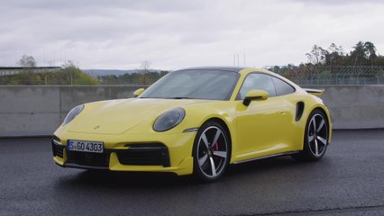 The new Porsche 911 Turbo Design in Racing Yellow