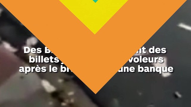 Des braqueurs se débarrassent de milliers de billets dans la rue