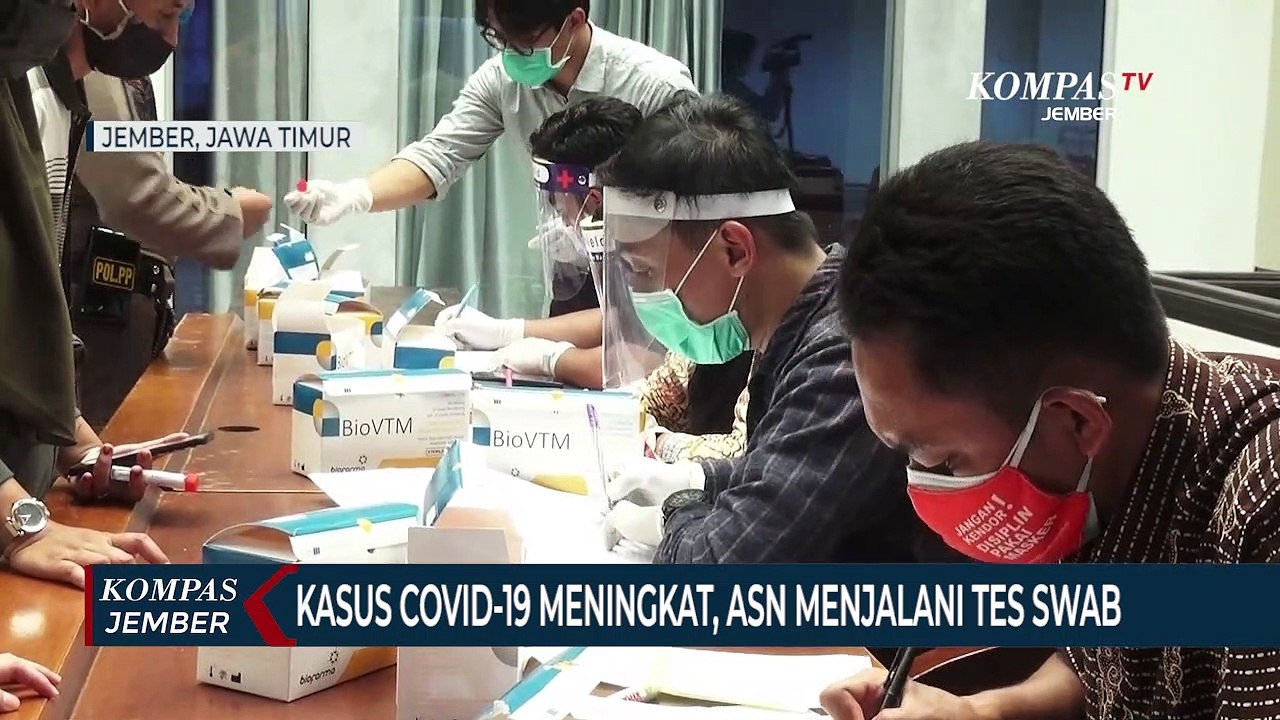 Kasus Covid-19 Meningkat, Ratusan ASN Jalani Tes Swab