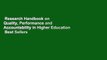 Research Handbook on Quality, Performance and Accountability in Higher Education  Best Sellers