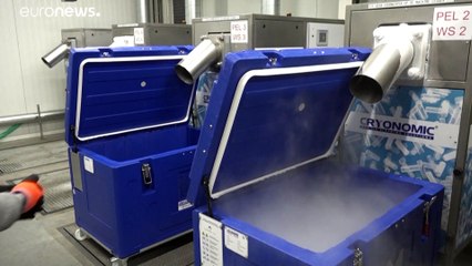 شاهد: منتج الثلج الجاف الوحيد في بلجيكا مثقل بأعباء إضافية مع تزايد الطلب على اللقاحات