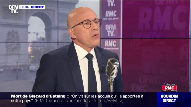 Pour Éric Ciotti (LR), Valéry Giscard d'Estaing incarnait une France tournée vers le progrès, la modernité