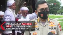 Polda Jabar Panggil Rizieq Shihab 10 Desember Soal Kerumunan Massa di Bogor