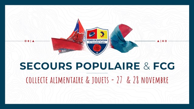 Secours Populaire & FCG : collecte de denrées alimentaires et de jouets neufs 27&28 novembre 2020