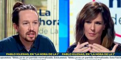 Hasta Pablo Iglesias ha alucinado: Mónica López (TVE) pide liberar a Bildu 