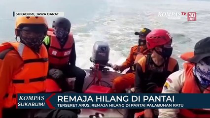 Terseret Arus, Remaja Hilang Di Pantai Palabuhan Ratu