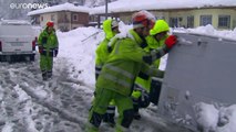 Nevões e inundações na Áustria e Itália