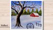 How to draw beautiful Christmas special painting steps for beginners __ Pallavi Drawing Academy __