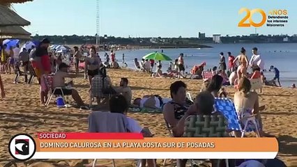 Download Video: DOMINGO CALUROSA EN LA PLAYA COSTA SUR DE POSADAS