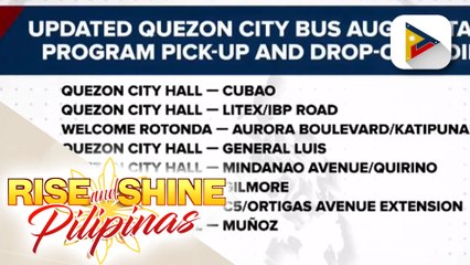 QC LGU at LTFRB, maglulunsad ng bagong Bus Augmentation Program ngayong araw