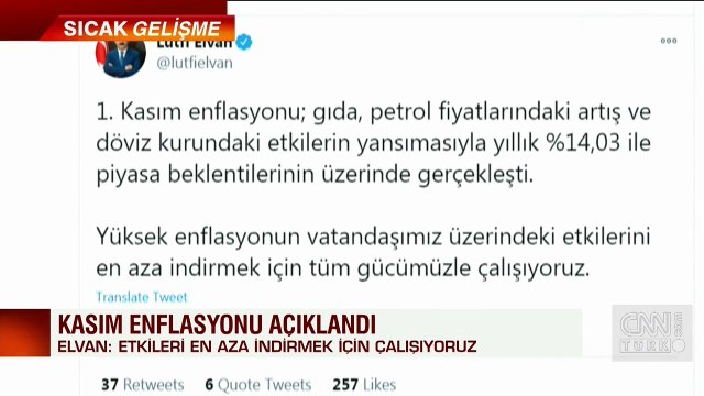 Son dakika... Bakan Elvan'dan enflasyon açıklaması: Tüm gücümüzle çalışıyoruz