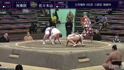 Masutoo(Sd5w) vs Sasakiyama(Sd2w) - Kyushu 2020, Sandanme - Day 6