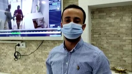 SİİRT - Deprem anında rehabilitasyon merkezinde yaşananlar güvenlik kamerasında