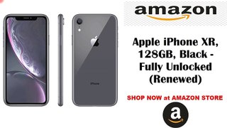Apple iPhone XR, 128GB, Black - Fully Unlocked (Renewed) | Amazon Phones