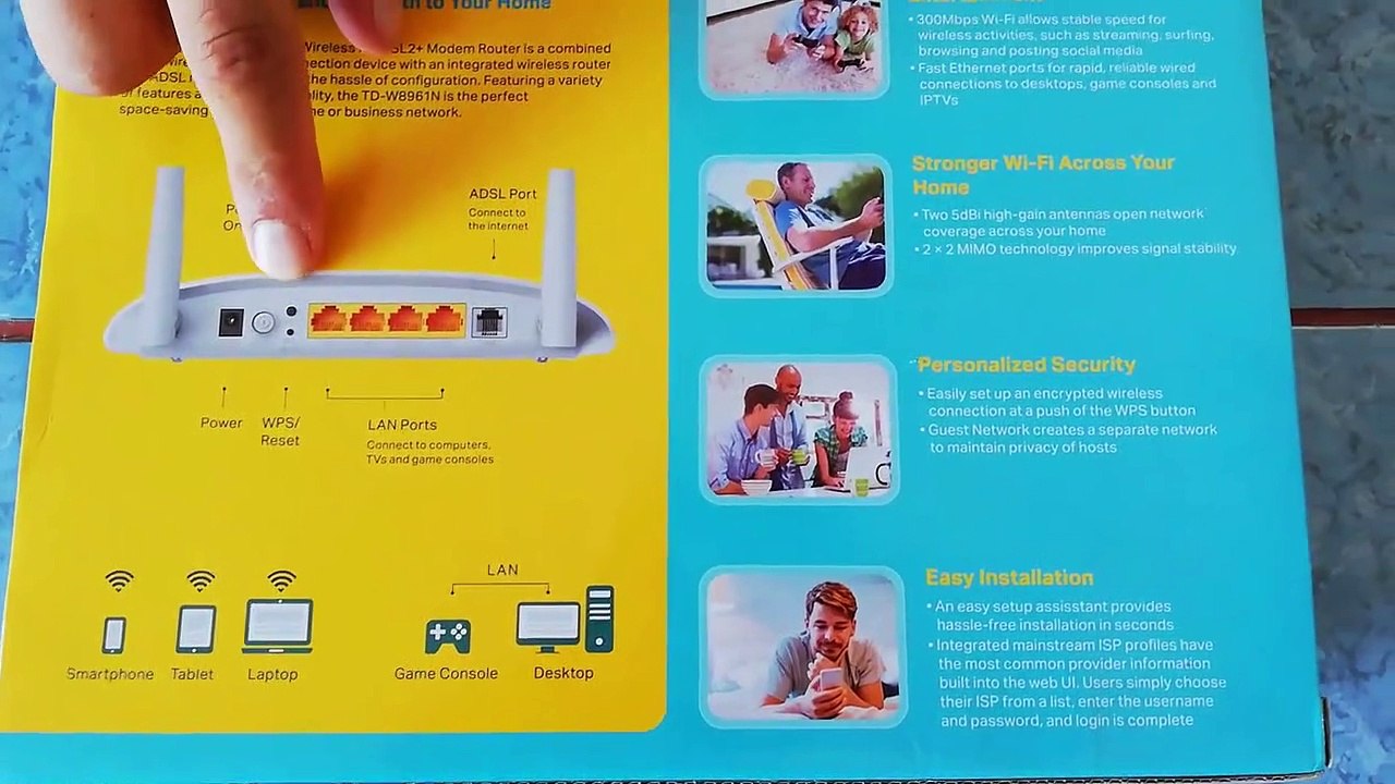 TPLink TDW8961N 300Mbps ADSL2 (Kutu Açıılışı, Kurulum, Modem Ayarları