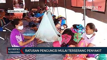 Ratusan Pengungsi Erupsi Gunung Ile Ae Mulai Terserang Penyakit