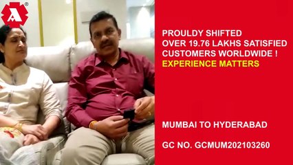 Agarwal Packers and Movers Mumbai to Hyderabad | Customer Review