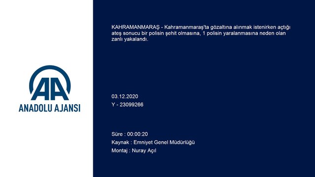 KAHRAMANMARAŞ - Gözaltına alınmak istenirken polis ekibine ateş açan zanlının yakalanma anı