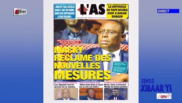 Revue de presse de ce 03 Décembre 2020 avec Mamadou Mouhamed Ndiaye sur la #Tfm #Rfm