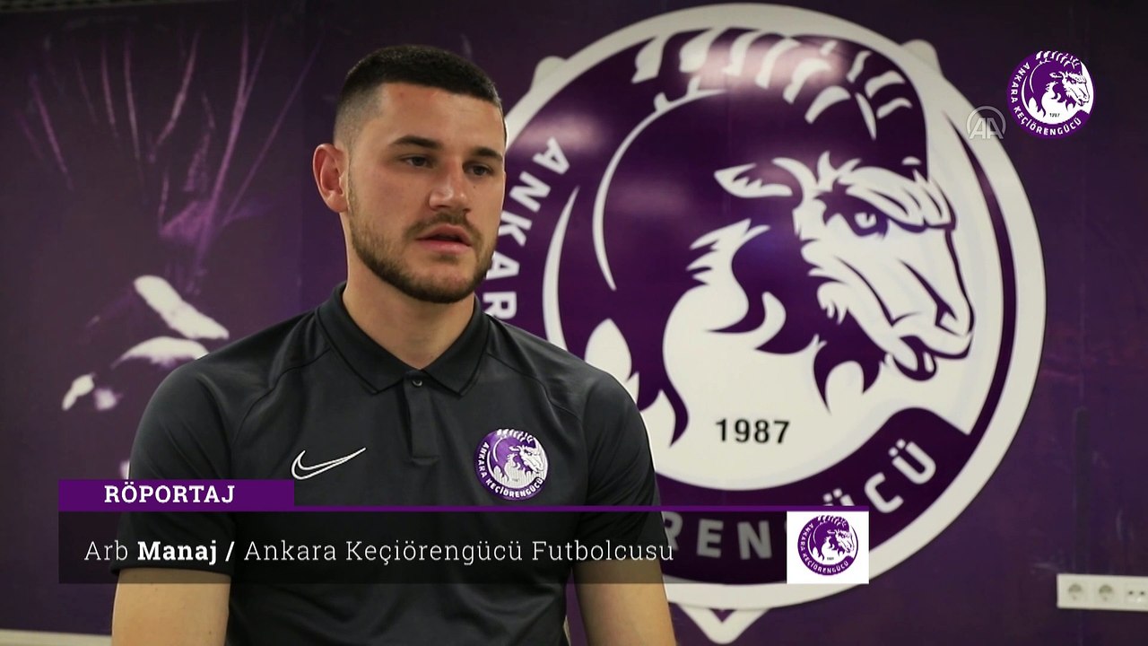 ANKARA - Ankara Keçiörengücü forması giyen Manaj: 'İlk hedefim takımımla Süper Lig'e çıkmak'